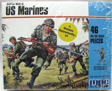 MPC 1/72 US Marines World War II - (ex-Airfix), 1-6007 plastic model kit
